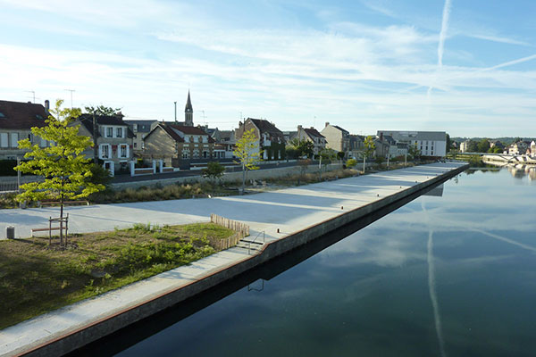 Berges de l'Aisne rive droite en traversée urbaine