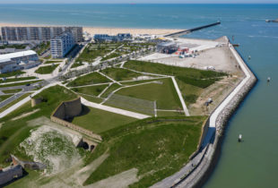 Phase 2 du chantier de requalification du front de mer de Calais.