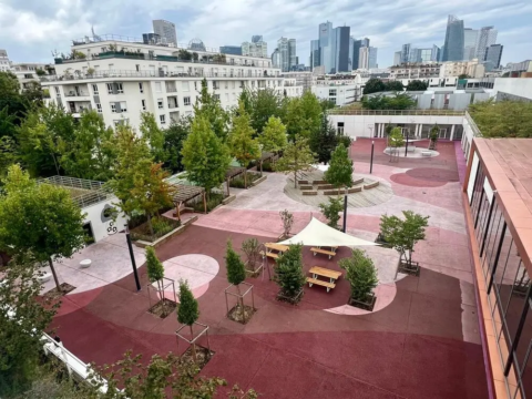 Cour Îlot Vert du Collège Pompidou
