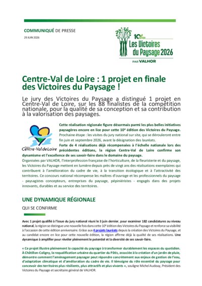 VF CENTRE VAL DE LOIRE CP Victoire Paysage 2026