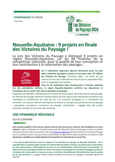VF NOUVELLE AQUITAINE CP Victoires Paysage 2026 nomines