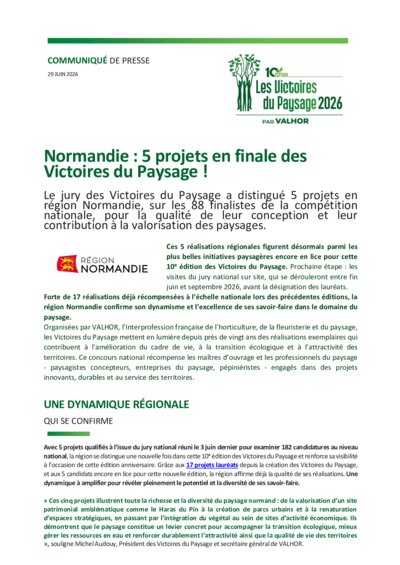 VF   NORMANDIE CP Victoires Paysage 2026 nomines